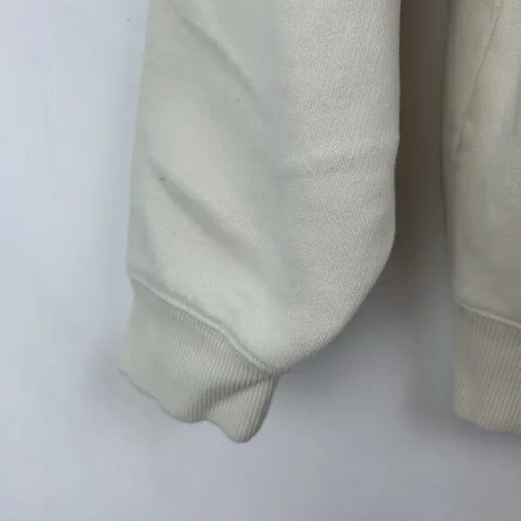 Clare V. Sweatshirt Pullover Women's M Cream Le Weekend Embroidered Crewneck - Picture 13 of 13